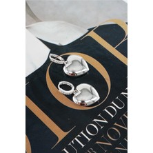 By Zeyna Aksesuar Kadın Vip Seri Kalp Figürlü Küpe