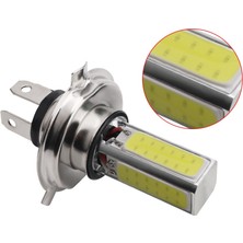 Zining Shop BA20D Otomotiv LED Lamba LED Sis Lambası Motosiklet LED Far Otomobil Lambası H4 P15D BA20D LED Cob 20W 12V Beyaz Işık (Yurt Dışından)