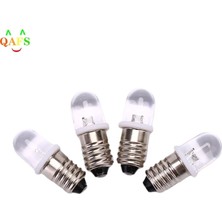 Goodbest Beyaz DC3V Stili Lot E10 LED Ampul E10 Dc 3V 4.5V Enstrüman Ampul E10 Gösterge Ampul Eski Moda El Feneri Ampul 2.8cm x 1cm (Yurt Dışından)