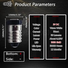 Zining Shop 6V Tarzı 4300K ​​beyaz Sarı V 6V 12V 24V 4300K ​​esmd Vida Dişli Bisiklet Kuyruk Işık Makinesi LED Eski El Feneri Ampulü Değiştirin 6000K Sıcak Beyaz Amber (Yurt Dışından)