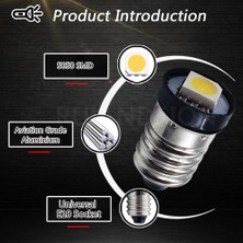 Zining Shop 6V Tarzı 4300K ​​beyaz Sarı V 6V 12V 24V 4300K ​​esmd Vida Dişli Bisiklet Kuyruk Işık Makinesi LED Eski El Feneri Ampulü Değiştirin 6000K Sıcak Beyaz Amber (Yurt Dışından)