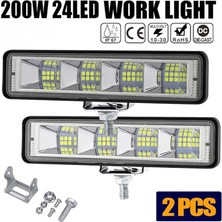 Goodbest 1 Adet L24 Stili LED Güçlendirme Lam LED Düz Çalışma Işığı Spot Işın Çubuğu Araba Suv LED Offroad Sürüş Sis Lambaları (Yurt Dışından)