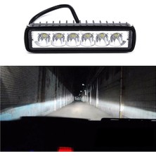 Goodbest Siyah Stil 6led 18W Çalışma Işığı Çubuğu Drl Sürüş Sis Spot Lambası Oto Motosiklet Kamyon Tekne Offroad Çalışma Işığı LED Çalışma Işığı Spot Işığı (Yurt Dışından)