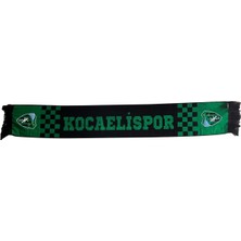 Kocaelispor Lisanslı Damalı Dokuma Atkı Yeşil-Siyah