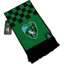 Kocaelispor Lisanslı Damalı Dokuma Atkı Yeşil-Siyah