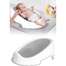 Meleni Baby Soft Bebek Küveti – Silikon Fileli Bebek Yıkama Banyo Küveti Bebek Banyo Oturağı Sünger Hediyeli