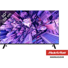 Peaq PQ50FMN252 50" 127 Ekran Uydu Alıcılı 4K Ultra HD Smart LED TV