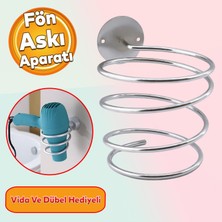Badem10 Banyo Lavabo Kuaför Salonu Berber Fön Makina Asma Saç Kurutma Makinası Metal Aparat Askısı