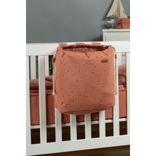 Little Gusto Yatak Yanı Oyuncak Sepeti Cosmos Pembe Organik Pamuk