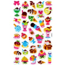 Limmy Sticker Kabartmalı Stiker Defter, Planlayıcı Etiket (LXK-005) - 22X14 cm - Şirin Dondurmalar