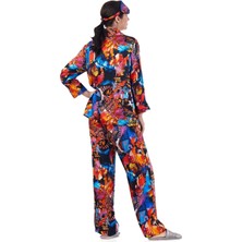 Nomads Felt Ipek Gömlek Pantolon-Pijama Takımı | Abstract Desen 6 | Nomads Felt