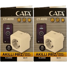 Cata CT-4010 Wifi Üzerinden Kontrol Edilebilen Akıllı Priz (2 Adet)