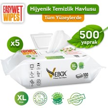 Vebox Easy Wet Wipes Yüzey Temizleme Havlusu 500 Yaprak