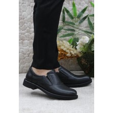 Mehmet Mete 42367 Siyah Deri Sıcak Astar Kauçuk Taban Erkek Ayakkabı