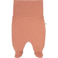 Little Gusto Yüksek Bel Patikli Pantolon Yenidoğan Pembe Organik Pamuk