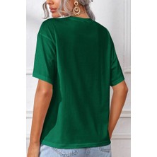 Only Trendwear  Unisex Uzay Temalı Baskılı T-Shirt