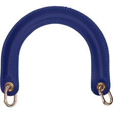 Ritzz Deri Dior Çanta Sapı C Model Gold Kancalı - Mavi