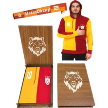 Galatasaray Metin Oktay Sweatshirt +Atkı (Hediyelik Ahşap Kutulu)