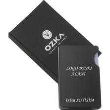 Ozka Leather Collection Özel Tasarımlı Kişiye Özel Çelik Kartlık