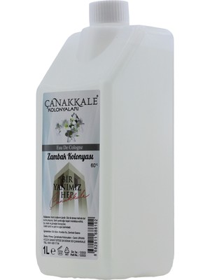 Beyaz Zambak Kolonyası -1 Litre -(BİDON) Korumalı Kapak - Yeni Model