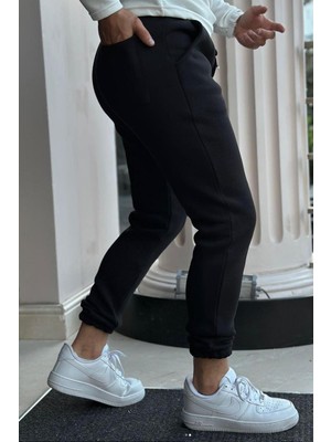 Akçaylar Slimfit Paça Lastikli 3 Iplik Içi Şardonlu (Polarlı ) Kışlık Spor Eşofman Altı