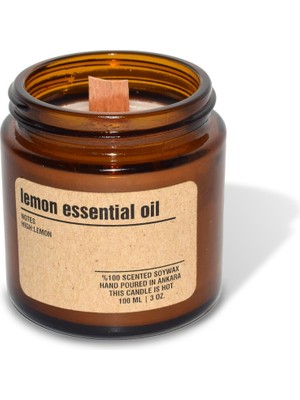 Basement : Kokulu Soya Mum : 200 gr : Lemon Essential Oil