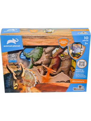 Vardem Oyuncak SH-D5803 Kutulu 10 Parça Dinazor Seti - Vardem Oyuncak