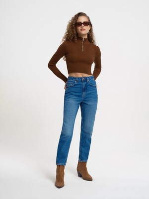 Loft Mom Regular Fit Kadın Pantolon