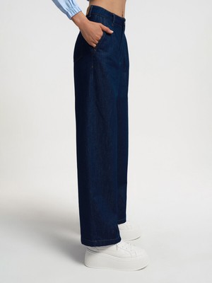 Loft Long Wide Leg Regular Fit Kadın Pantolon