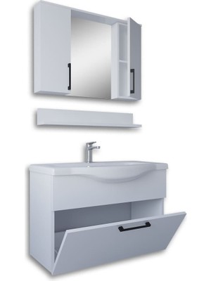 Teta Home Eko 80 Cm Mdf Banyo Dolabı Seti