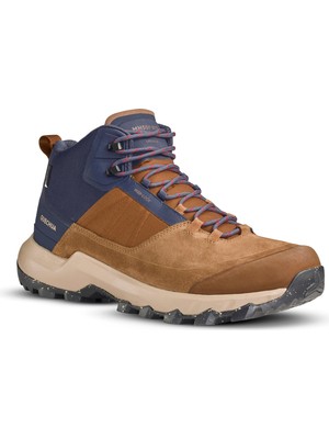 Decathlon Quechua Erkek Outdoor Su Geçirmez Bot - Orta Boy Gövdeli - Kahverengi - MH500