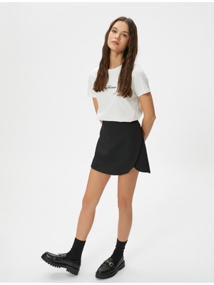 Koton Baskılı Tişört Kısa Kollu Bisiklet Yaka Pamuklu