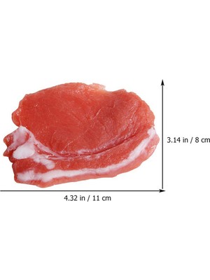 Humble 4 Adet Sahte Pişmiş Taze Domuz Simülasyonu Gerçekçi Et Gıda Mutfak Dolabı Masası Dekorasyon Fotoğraf Sahne Ekran (Yurt Dışından)