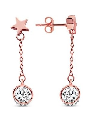 Sunshine 925 Ayar Gümüş Zirkon Taşlı Yıldız Küpe