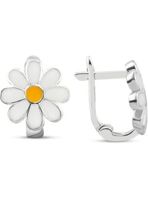 Sunshine Papatya Modelli Gümüş Çocuk Küpesi