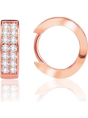 Sunshine 925 Ayar Gümüş Yuvarlak Küpe SKU0823