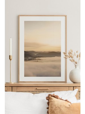 Artavessa Tek Parça Ahşap Çerçeveli Poster Tablo