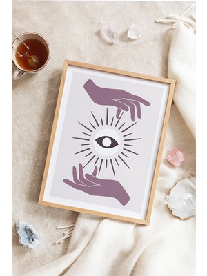 Artavessa Tek Parça Ahşap Çerçeveli Poster Tablo