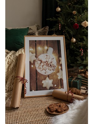 Artavessa Tek Parça Ahşap Çerçeveli Poster Tablo