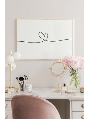 Artavessa Tek Parça Ahşap Çerçeveli Poster Tablo