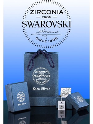 Sunshine Swarovski Zirconia Taşlı Gümüş Kar Tanesi Bileklik