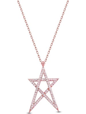 Sunshine Zirkon Taşlı Yıldız Gümüş Kolye