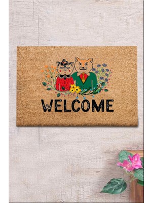 Chandler Home Coco Paspas Attert Kahve 40X60 cm Kapı Önü Paspası, Dış Kapı Paspası