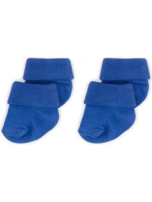 Novibaby 2'Li Bambu Bebek Çorap Navy Blue Lacivert Yenidoğan