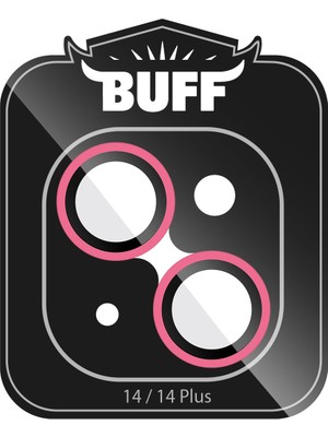 Buff iPhone 14 / 14 Plus Neon Metal Lens Koruyucu Pink