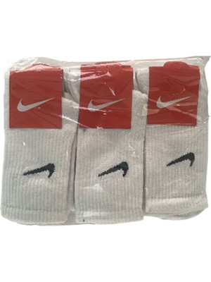 Turan Tech Beyaz Sportswear Everyday Essentials Crew 12'Li Unisex Kısa Çorap