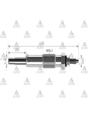 Svac SV036 SV036 Isıtma Kızdırma Bujisi Trafic Kangoo Civatalı