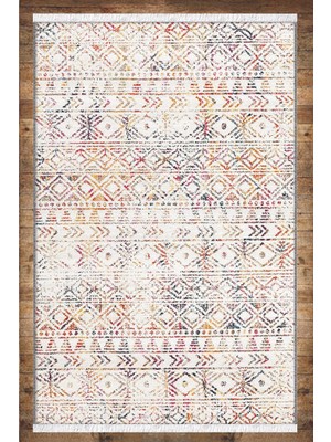 Woopsh Gri Siyah Anadolu Otantik Desenli Yıkanabilir Kaymaz Salon Halısı Dekoratif Kilim ARM-1143