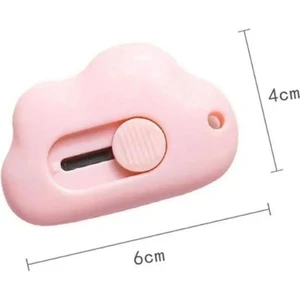 Shoes Comfort PEMBE Taşınabilir Sevimli Bulut Şeklinde Falçata - Maket Bıçağı 1 Adet