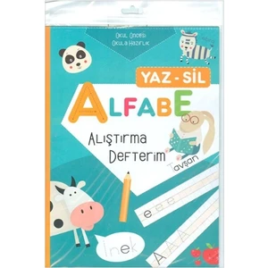 - Alfabe Alıştırma Defteri Yaz-Sil Kalemli